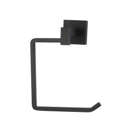 Chelsea Wall Mounted Towel Ring, Towel Holder for Kitchen and Bathroom. Black finish