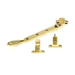 Polished Brass 8" Reeded Stay (Steel Window)