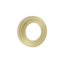 Burlington Stepped Outer Roses Satin Brass - By Frelan Hardware - BUR52SB