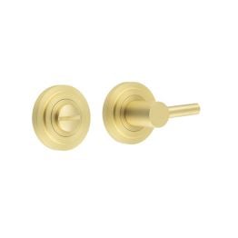 Burlington Easy Turn & Release Stepped Rose Satin Brass - By Frelan Hardware - BUR-82SB-52SB