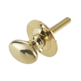 Jedo Turns for Mortice Rackbolts 50mm Polished Brass - By Frelan Hardware - JV2715PB