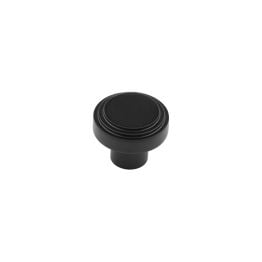 Cropley Cupboard Knobs 30mm Black - By Frelan Hardware - HOX1030MB
