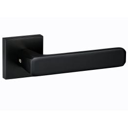 Oro&Oro Galassia Lever Door Handle on Square Rose - Matt Black