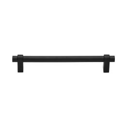Heritage Brass Cabinet Pull Industrial Design 160mm CTC Matt Black Finish