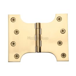 Heritage Brass Parliament Hinge Brass 4" x 3" x 5" Polished Brass finish