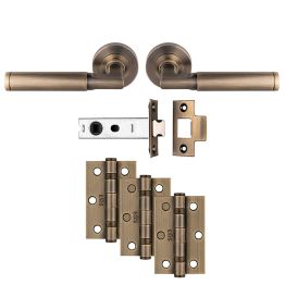 Belas Latch Pack - Ultimate Door Pack - Antique Brass