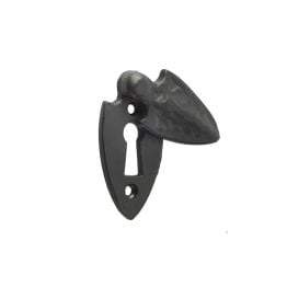 Antique Covered Escutcheon 50mm Black - By Frelan Hardware - JAB53