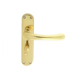 Ibra Lever On Wc Backplate - Polished Brass