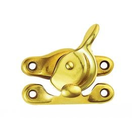 Fitch Pattern Sash Fastener - Polished Brass