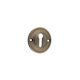 Burlington 40mm Standard Keyway Escutcheon 40MM Antique Brass - By Frelan Hardware - BUR121AB