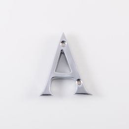 Letter A - Polished Chrome