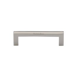Heritage Brass Cabinet Pull City Design 96mm CTC Polished Nickel Finish
