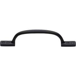 Heritage Brass Pull Handle Russell Design 152mm CTC Matt Black finish