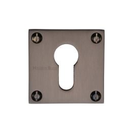 Heritage Brass Euro Profile Cylinder Escutcheon Matt Bronze finish
