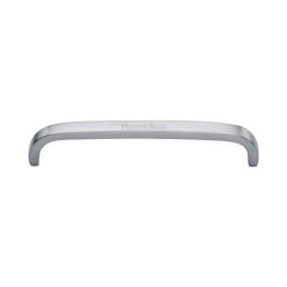 Heritage Brass Cabinet Pull D Shaped 152mm CTC Satin Chrome Finish