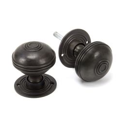 Aged Bronze 63mm Prestbury Mortice/Rim Knob Set