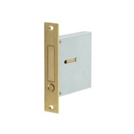 Jedo Sliding Door Edge Pull Satin Brass - By Frelan Hardware - JV820SB