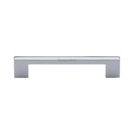 Heritage Brass Cabinet Pull Metro Design 128mm CTC Polished Chrome Finish