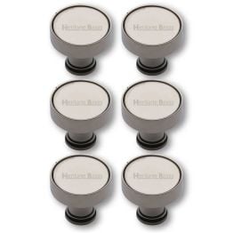 Heritage Brass Cabinet Knob Florence Design 32mm Polished Nickel finish