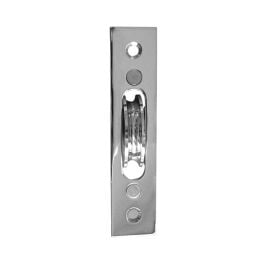 Jedo Sash Roller with Rectangular Plate 118x26mm Polished Chrome - By Frelan Hardware - J993BPC