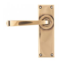 Polished Bronze Avon Lever Latch Set