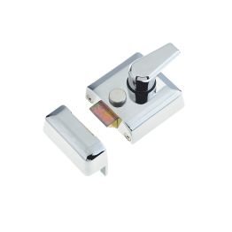 Narrow Stile Night Latches 66mm Polished Chrome - By Frelan Hardware - JL5031PC