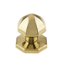 Jedo Bayswater Centre Door Knobs 65mm Polished Brass - By Frelan Hardware - JV49PB