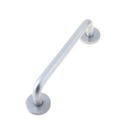 Aluminium 19mm D Shape Pull handle Rose Fixing SAA Finish 150x19mm Satin Anodised Aluminium - By Frelan Hardware - J1056