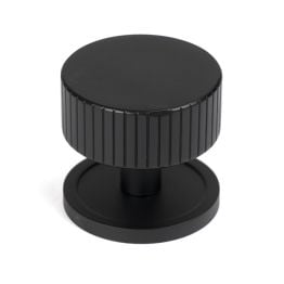 Matt Black Judd Cabinet Knob - 38mm (Plain)