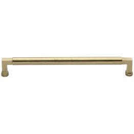 Heritage Brass Cabinet Pull Bauhaus Design 320mm CTC Satin Brass Finish