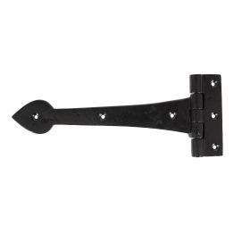 Smooth Black 10½" Cast T Hinge (pair)