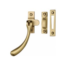 Heritage Brass Casement Window Fastener Ball Design Satin Brass finish