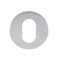 Oval Profile Escutcheon Satin Anodised Aluminium - By Frelan Hardware - SAA12
