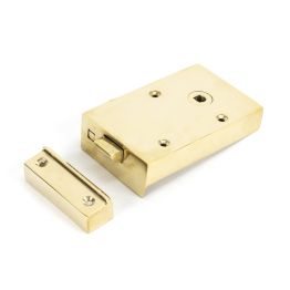Polished Brass Right Hand Bathroom Latch