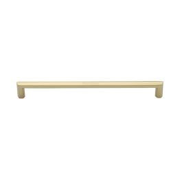 Heritage Brass Door Pull Handle Hexagonal Design 328mm Polished Brass Finish