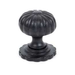 Black Flower Cabinet Knob - Small