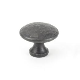 Beeswax Hammered Cabinet Knob - Large
