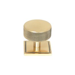 Polished Bronze Brompton Cabinet Knob - 38mm (Square)