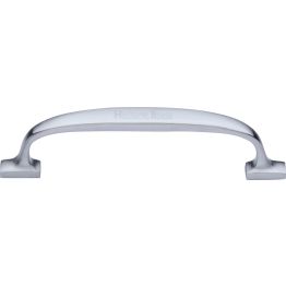 Heritage Brass Cabinet Pull Durham Design 128mm CTC Satin Chrome Finish