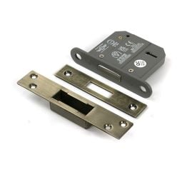 Aged Brass 3" 5 Lever BS Dead Lock KA