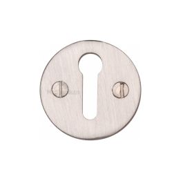 Heritage Brass Keyhole Escutcheon Satin Nickel finish