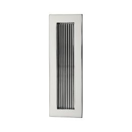 Reeded  Rectangular Flush Pull 175 x 58mm Polished Chrome finish