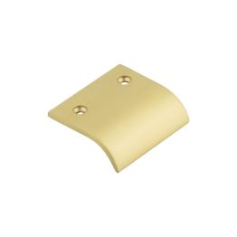 Burlington 50mm Satin Brass Curved Edged Pull - By Frelan Hardware - BUR920SB