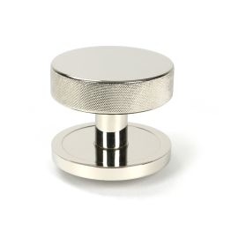 Polished Nickel Brompton Centre Door Knob (Plain)