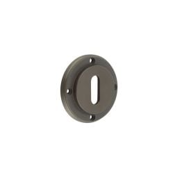 Burlington Standard Keyway Escutcheons No Rose Dark Bronze - By Frelan Hardware - BUR60DB