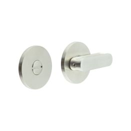 CR-803 Satin Stainless Steel Thumb Turn & Lock Round Rose - By Frelan Hardware - CR-803A7SSS