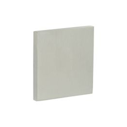 CR-N10 Satin Stainless Steel Blank Square Rose Escutcheon Cover - By Frelan Hardware - CR-O10SSS