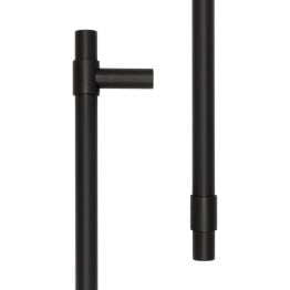 CRES 425mm Face Fix Black T-Bar Pull Handle - By Frelan Hardware - CRES3001MBFF
