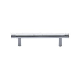 Heritage Brass Cabinet Pull Contour Design 96mm CTC Satin Chrome finish
