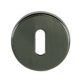 Tupai Rapido CurvaLine Key Escutcheons on Round Rose - Titanium